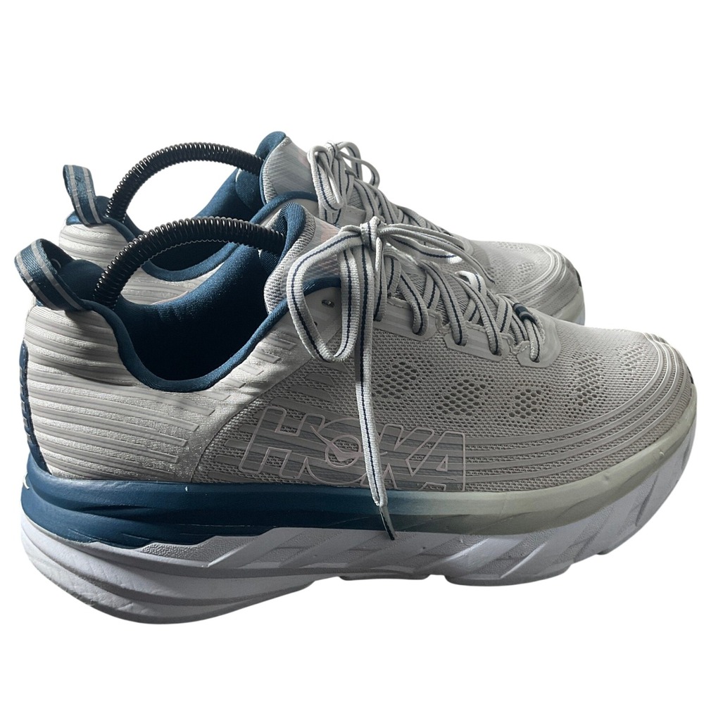 Hoka One One Bondi 6 Womens 9.5 Lunar Rock Running Shoes 1019270 LRNC